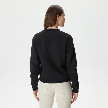  Guess CN Stones Kadın Siyah Sweatshirt