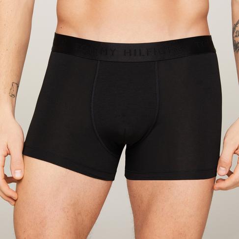  Tommy Hilfiger Trunk 3'lü Erkek Siyah Boxer