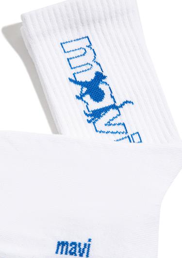  Mavi Beyaz Socket Socks 1912414-620