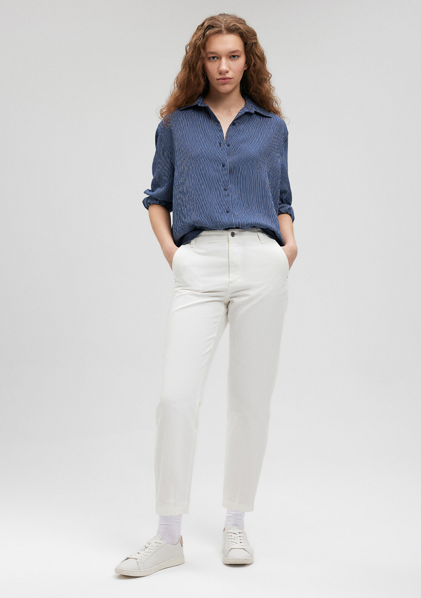  Mavi Beyaz Pantolon 1010649-70057