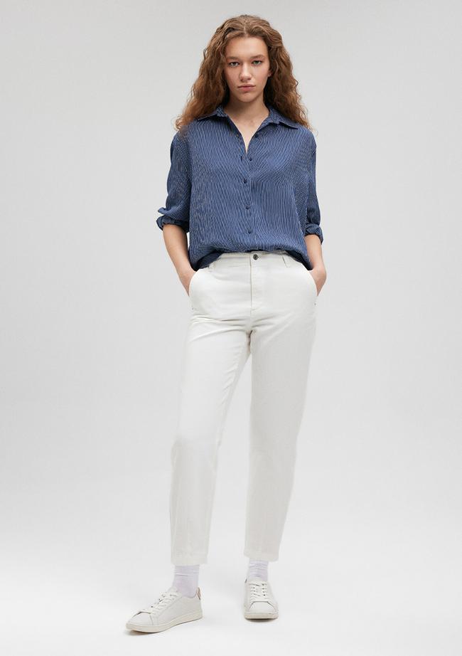  Mavi Beyaz Pantolon 1010649-70057