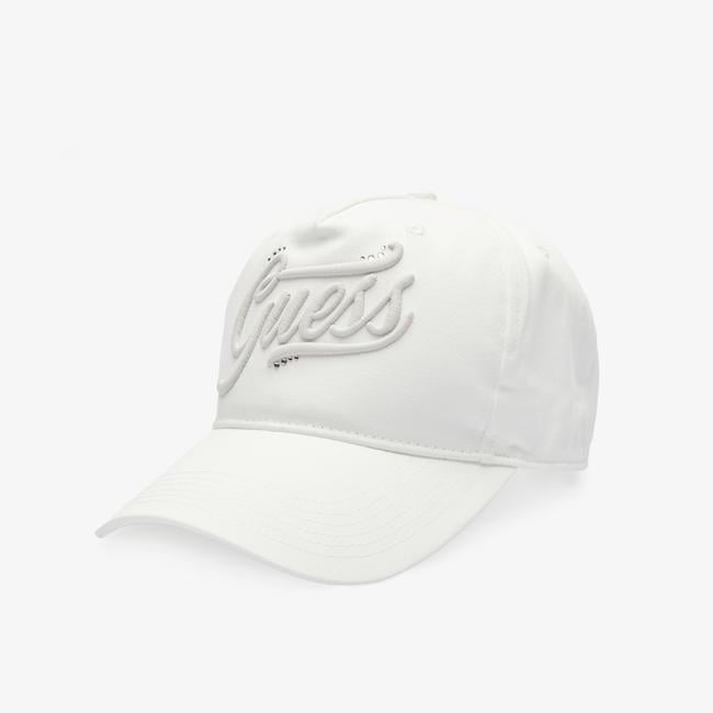 Guess Ebe Denim Kadın Beyaz Şapka