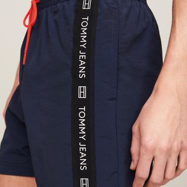  Tommy Jeans Sf Medium Drawstring Side Tape Erkek Mavi Deniz Şortu