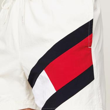  Tommy Hilfiger Sf Medium Drawstring Erkek Beyaz Deniz Şortu