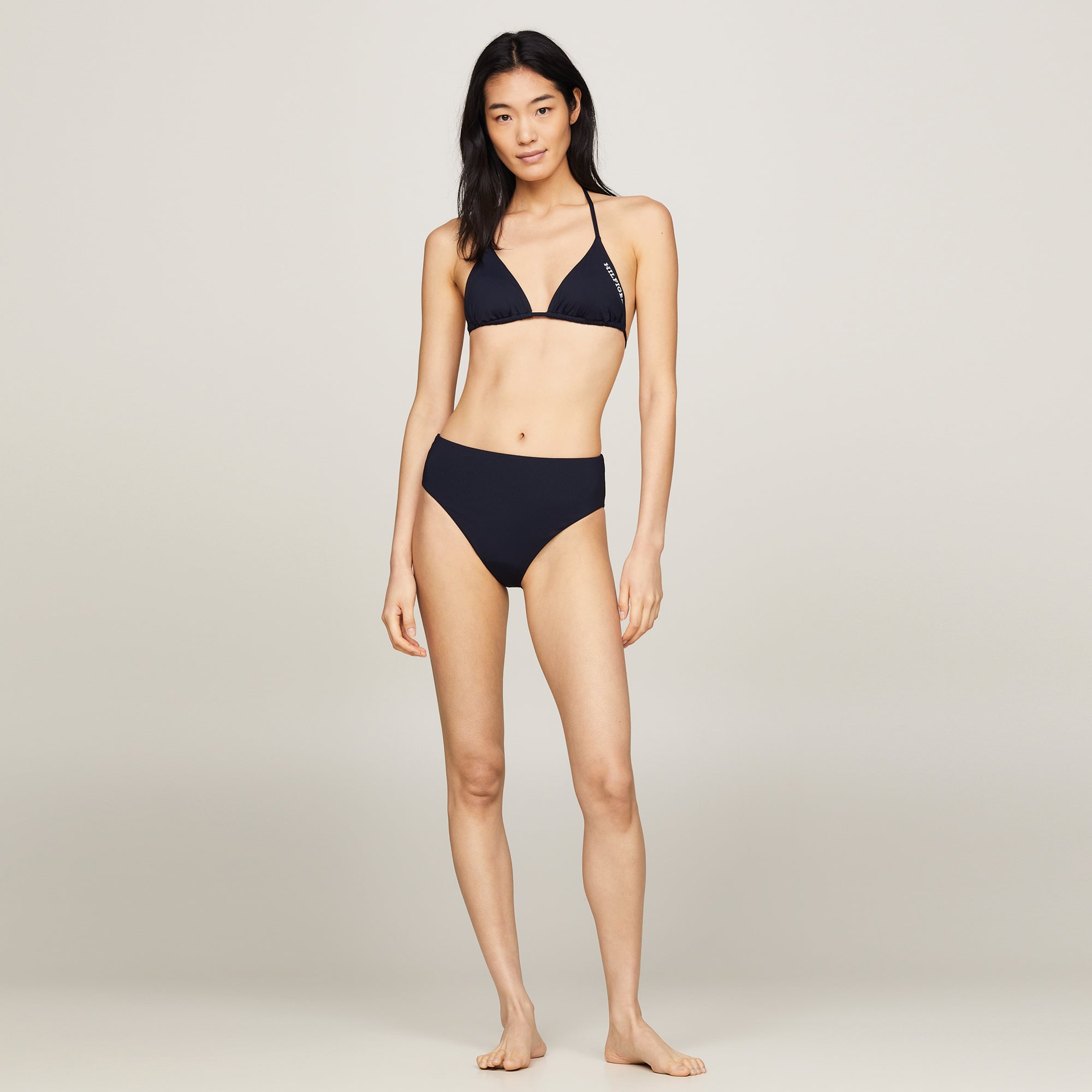  Tommy Hilfiger Triangle Kadın Lacivert Bikini Üstü