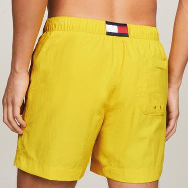  Tommy Hilfiger Medium Drawstring Erkek Sarı Mayo Şort