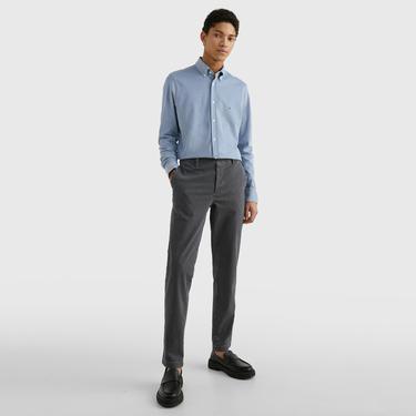  Tommy Hilfiger 1985 Koleksiyonu Slim Fit Erkek Mavi Gömlek