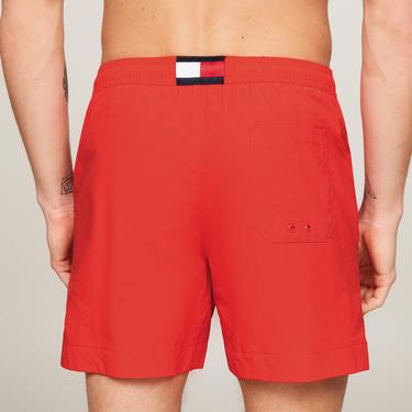  Tommy Hilfiger Medium Drawstring Erkek Kırmızı Mayo Şort