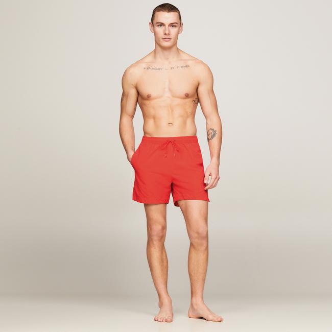  Tommy Hilfiger Medium Drawstring Erkek Kırmızı Mayo Şort