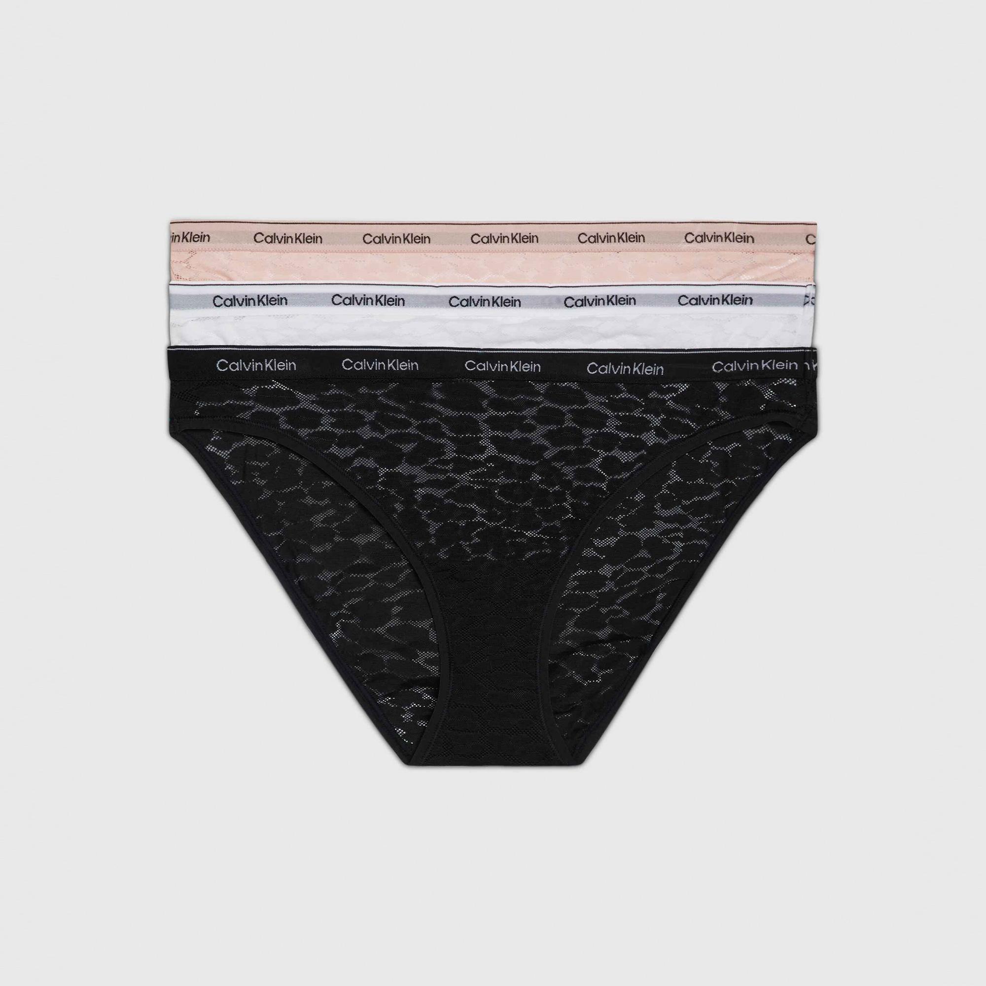 Calvin Klein Modern Logo W/ Lace 3'lü Kadın Renkli Külot