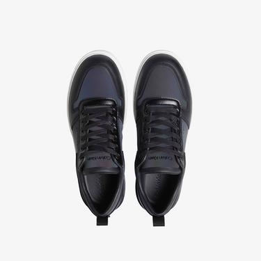  Calvin Klein Heel Counter Cupsole Erkek Siyah Sneaker