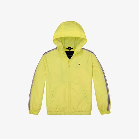  Tommy Hilfiger Tape Hooded Windbreaker Çocuk Sarı Ceket