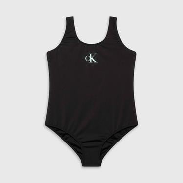  Calvin Klein Monogram Çocuk Siyah Mayo