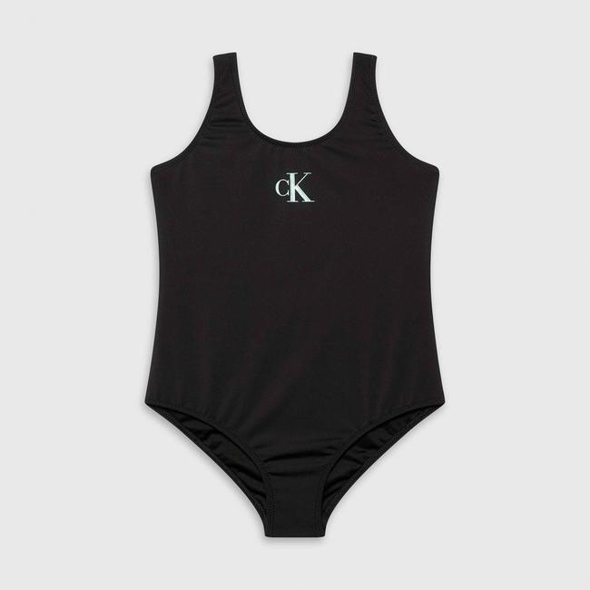  Calvin Klein Monogram Çocuk Siyah Mayo