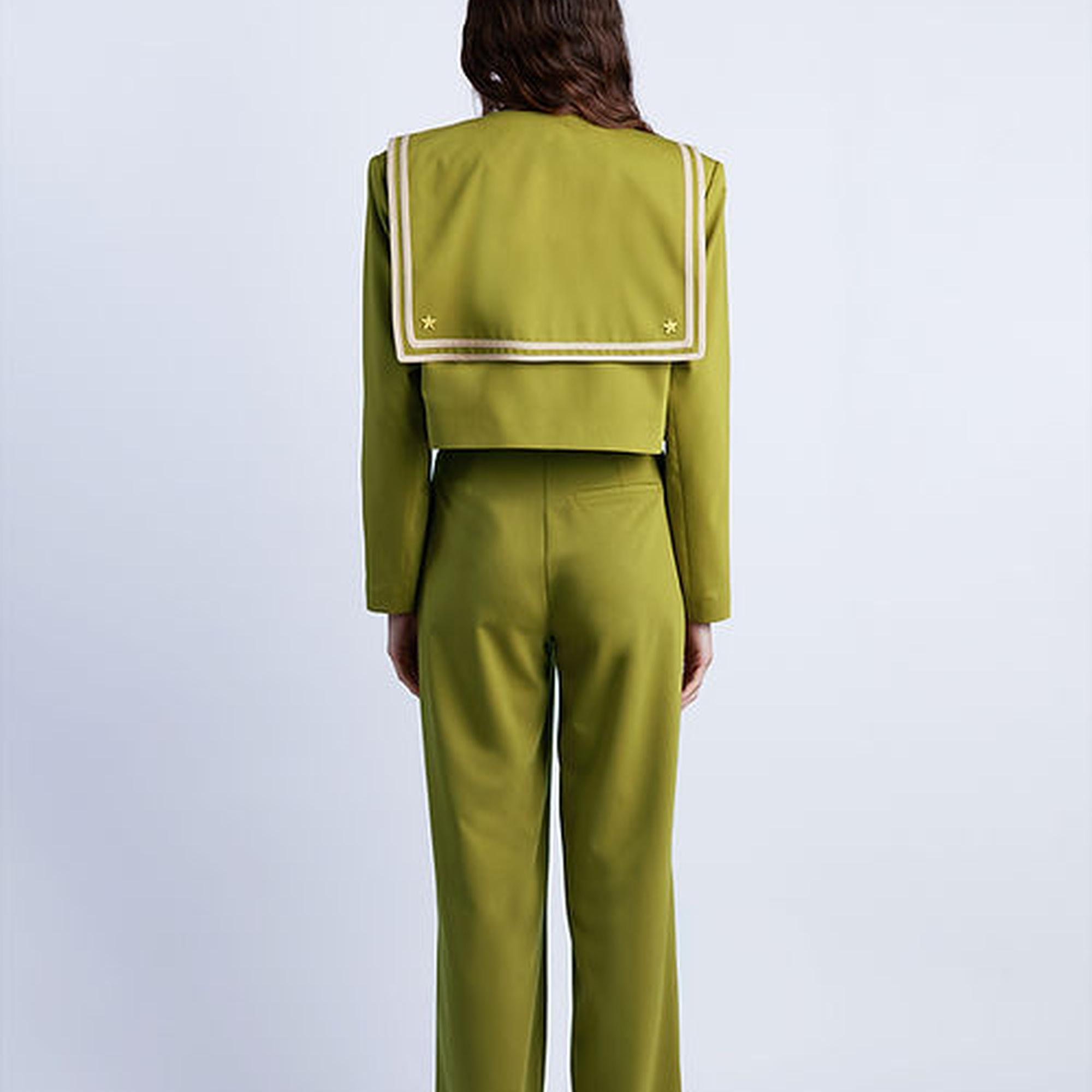 Wabi Sabi Kadın Yeşil Sail Ceket