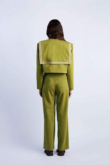  Wabi Sabi Kadın Yeşil Sail Ceket