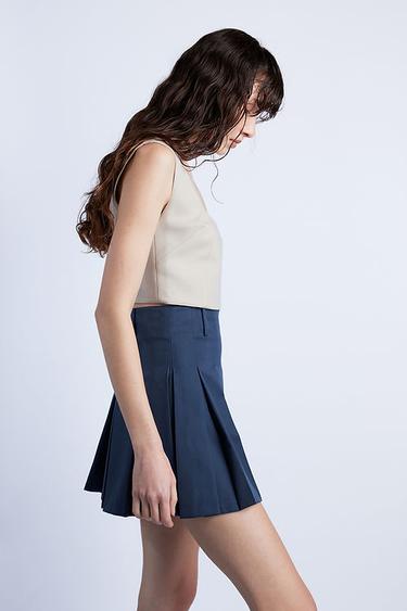  Wabi Sabi Kadın Lacivert Sail Pilikaşe Etek