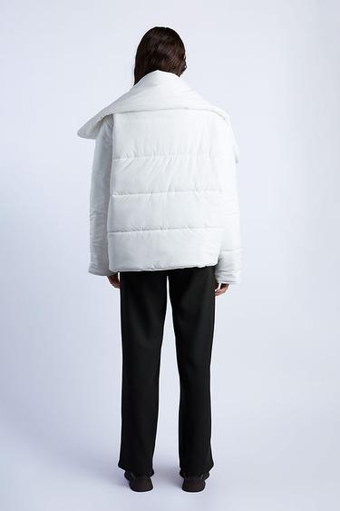  Wabi Sabi Kadın Beyaz Cozy Asimetrik Mont