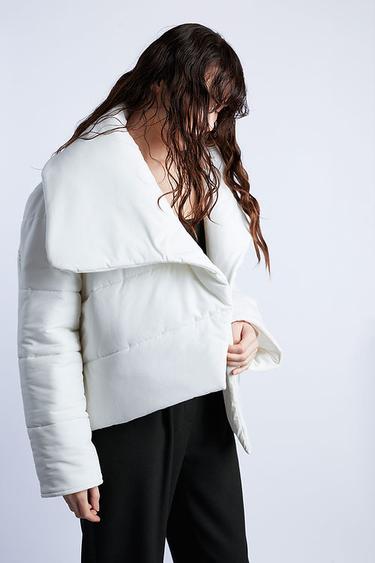  Wabi Sabi Kadın Beyaz Cozy Asimetrik Mont