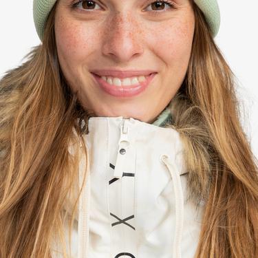  Roxy Kadın Snowboard Ceketi Shelter Beyaz
