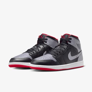  Jordan Air 1 Mid Erkek Siyah Spor Ayakkabı