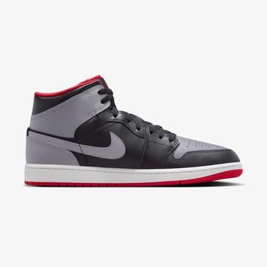  Jordan Air 1 Mid Erkek Siyah Spor Ayakkabı