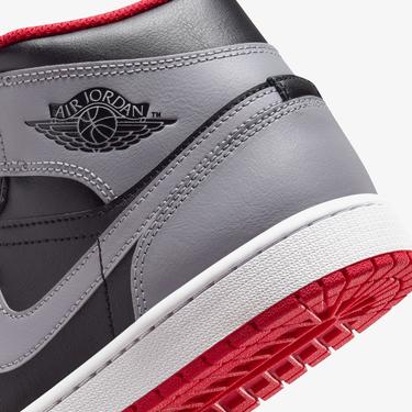  Jordan Air 1 Mid Erkek Siyah Spor Ayakkabı