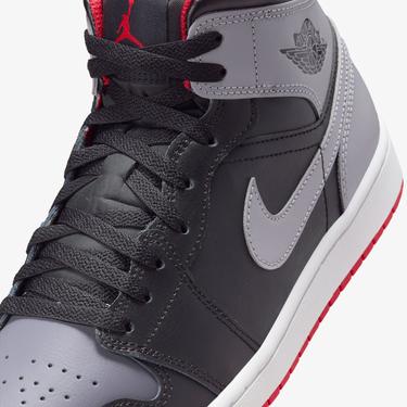  Jordan Air 1 Mid Erkek Siyah Spor Ayakkabı