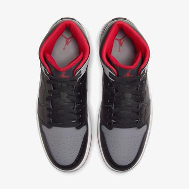  Jordan Air 1 Mid Erkek Siyah Spor Ayakkabı