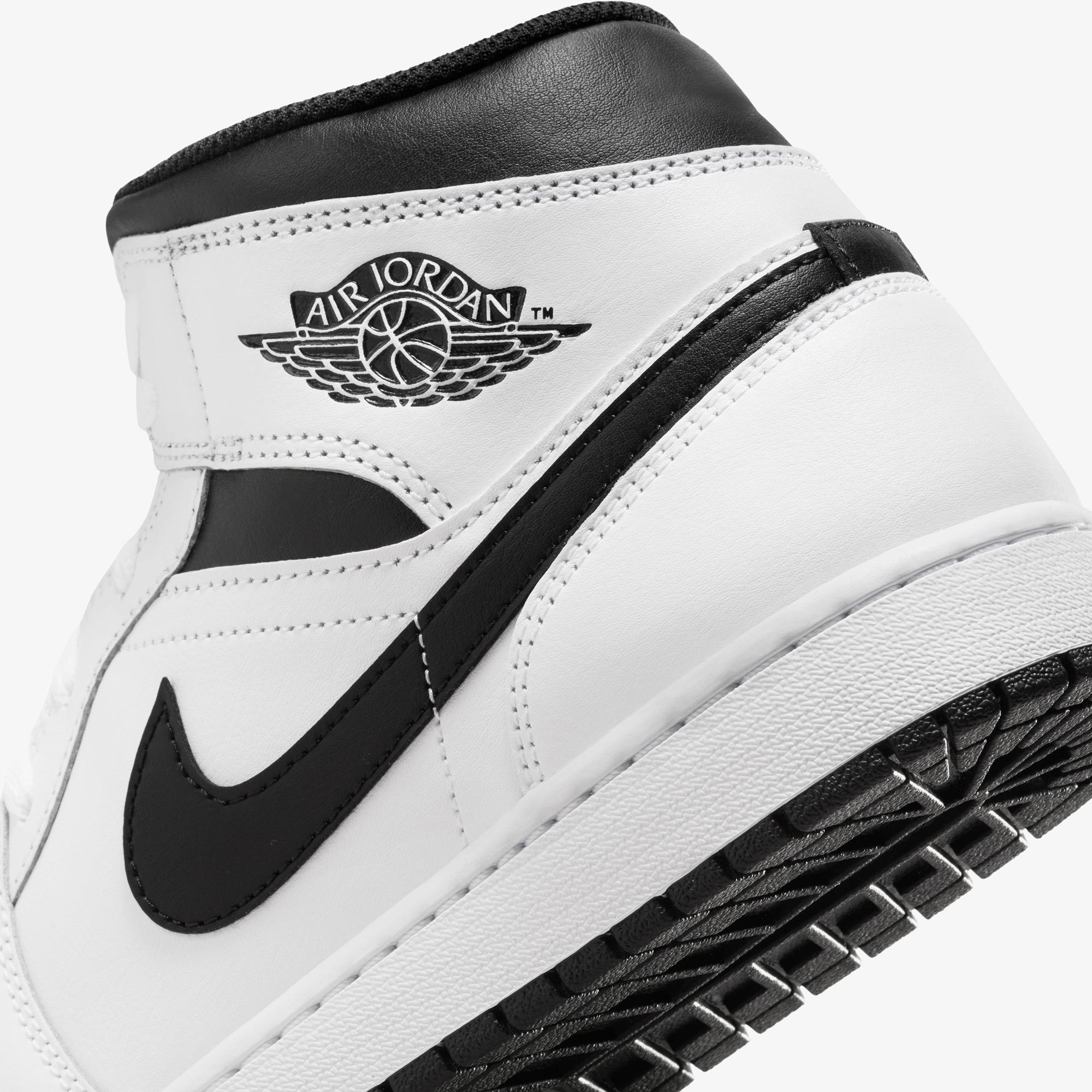 Jordan Air 1 Mid Erkek Beyaz Spor Ayakkabı