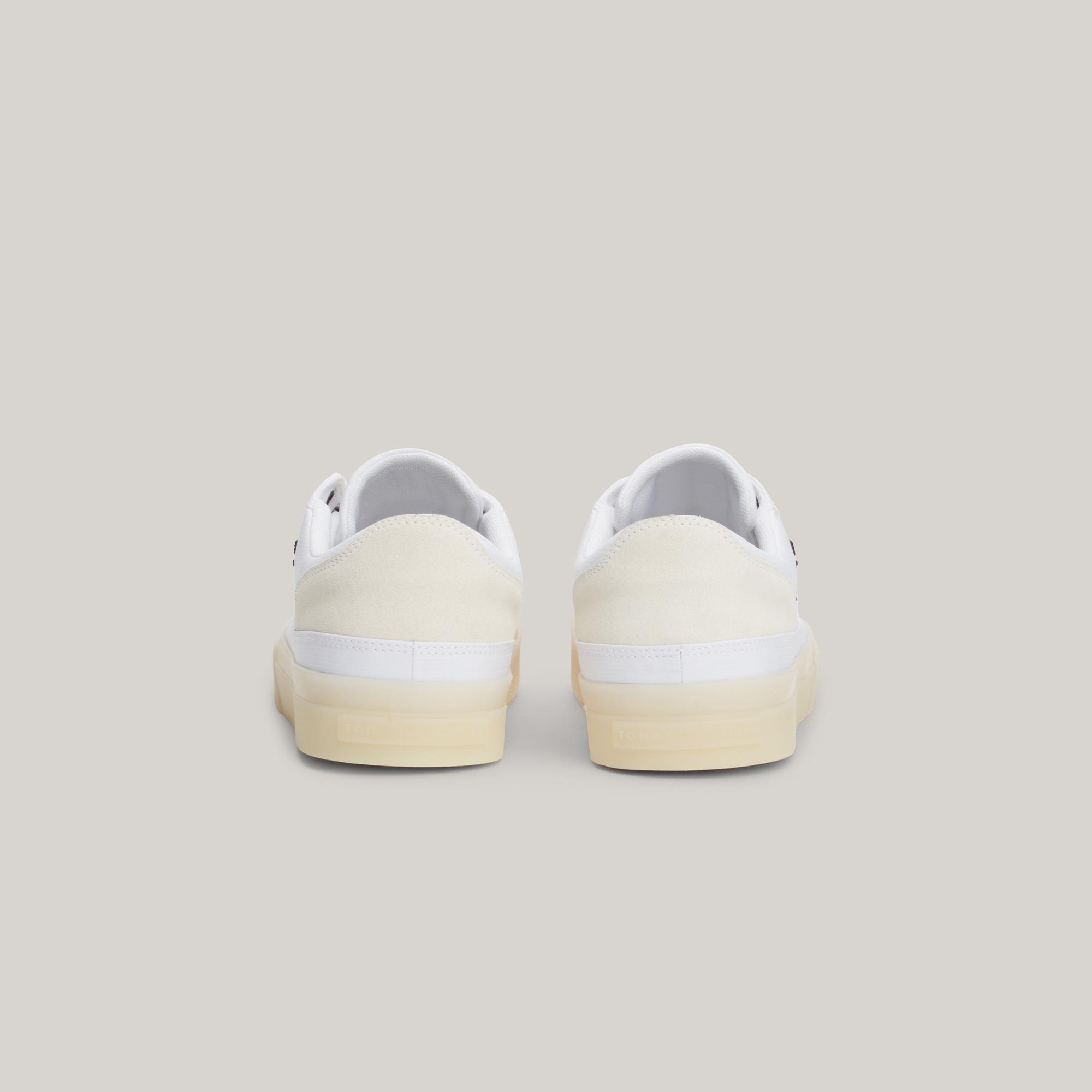 Tommy Hilfiger Vulcingeet Low Mix Erkek Beyaz Sneaker