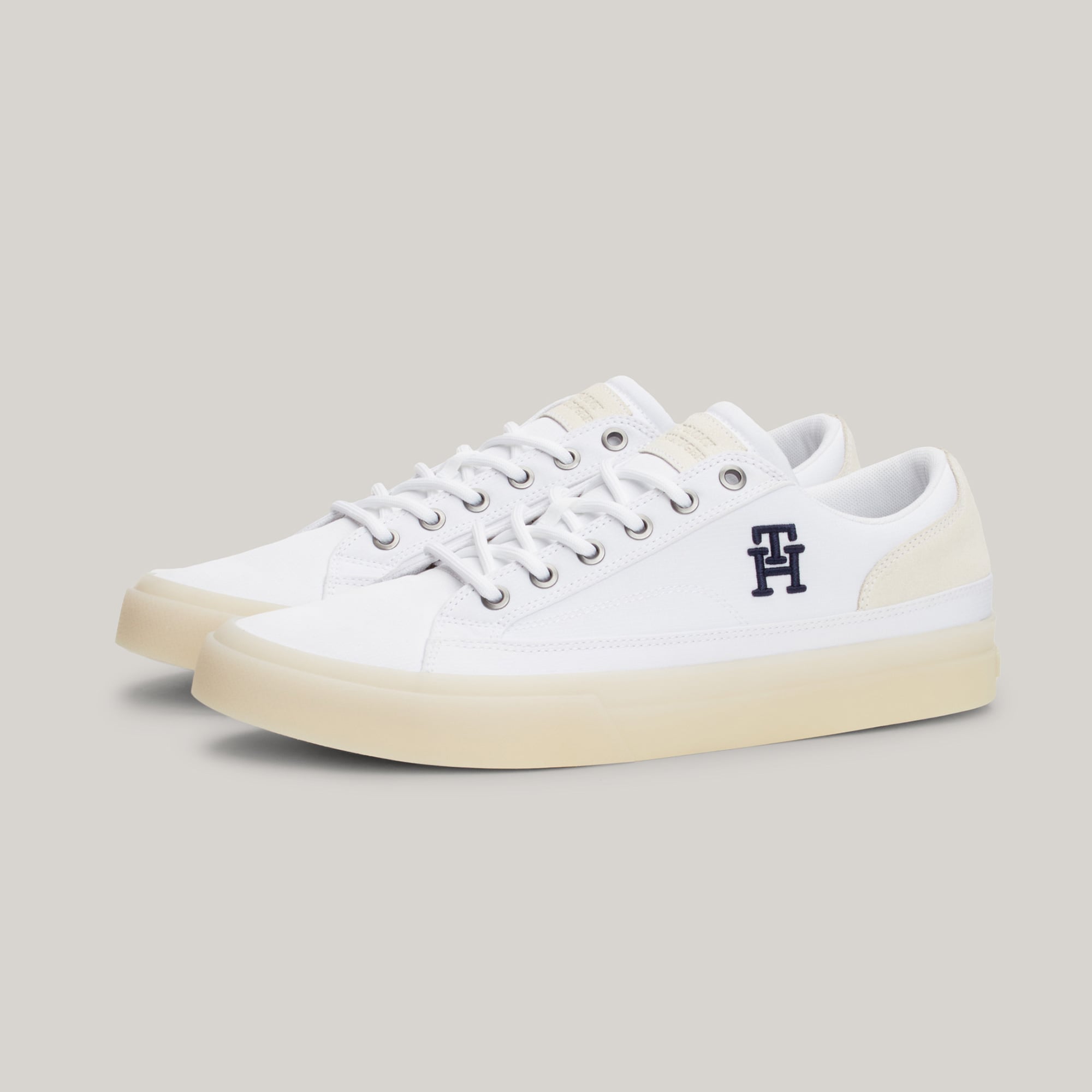Tommy Hilfiger Tommy Hilfiger Vulcingeet Low Mix Erkek Beyaz Sneaker | FashFed Beyaz - 3. görsel
