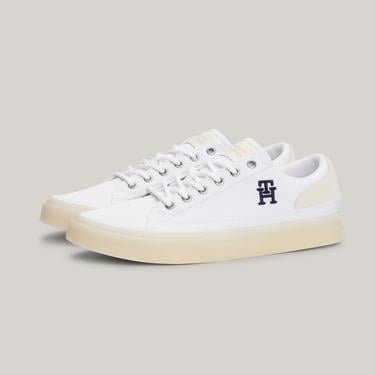  Tommy Hilfiger Vulcingeet Low Mix Erkek Beyaz Sneaker