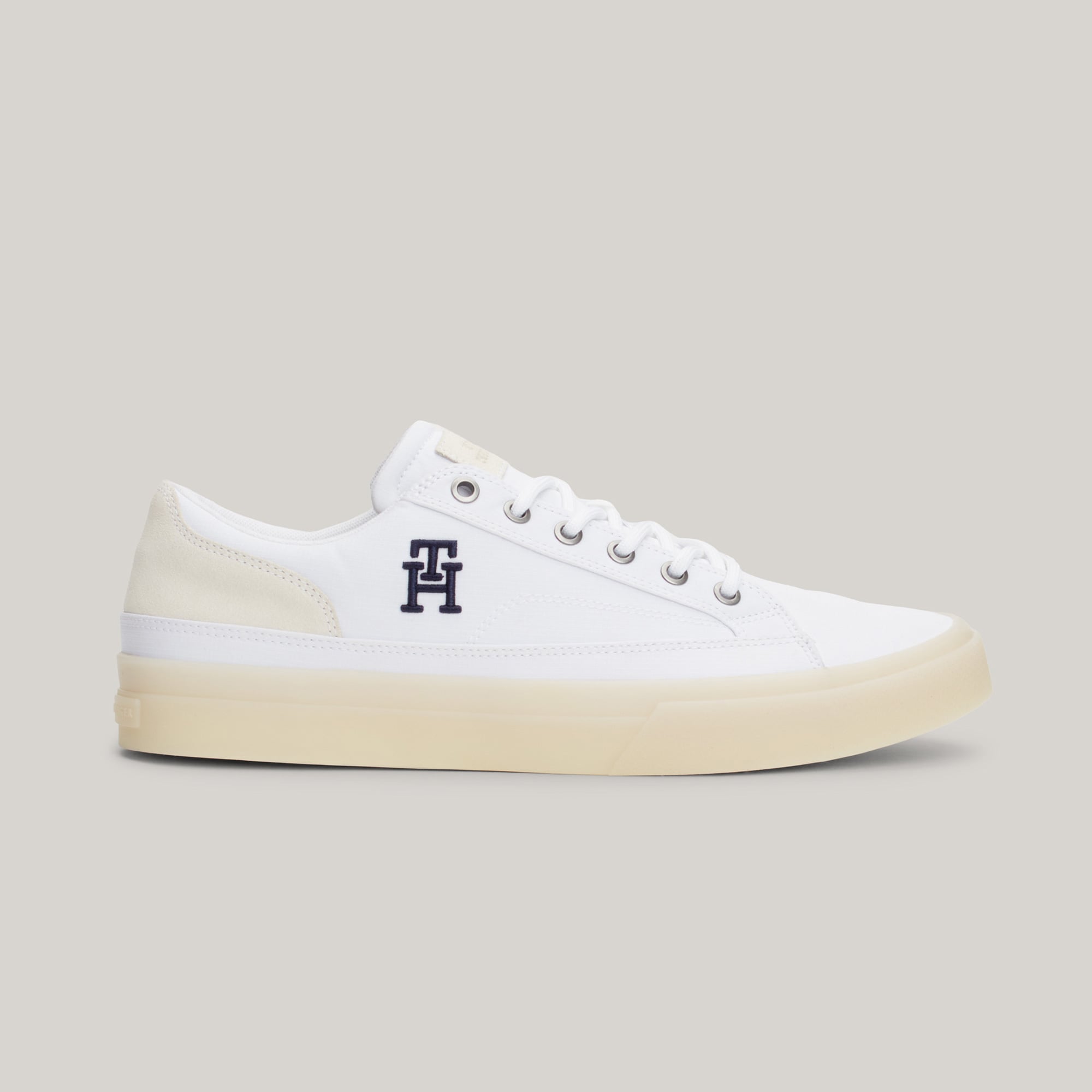  Tommy Hilfiger Vulcingeet Low Mix Erkek Beyaz Sneaker