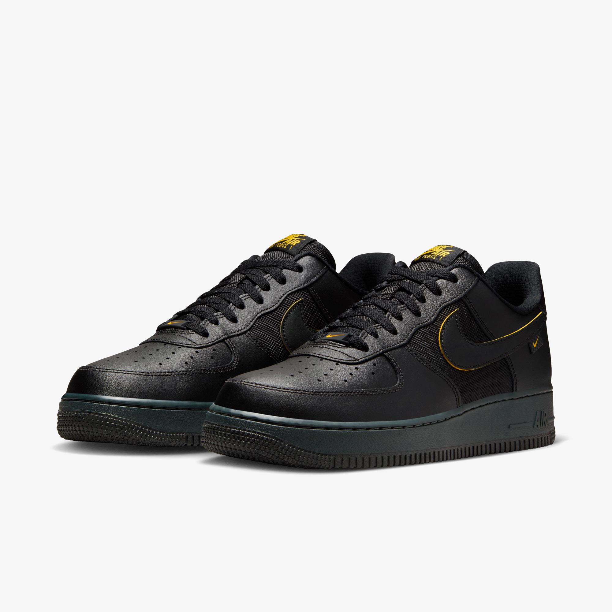 Nike Air Force 1 '07 Erkek Siyah Spor Ayakkabı