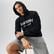 Converse Go-To Wordmark Standard Fit Fleece Pullover Unisex Siyah Sweatshirt