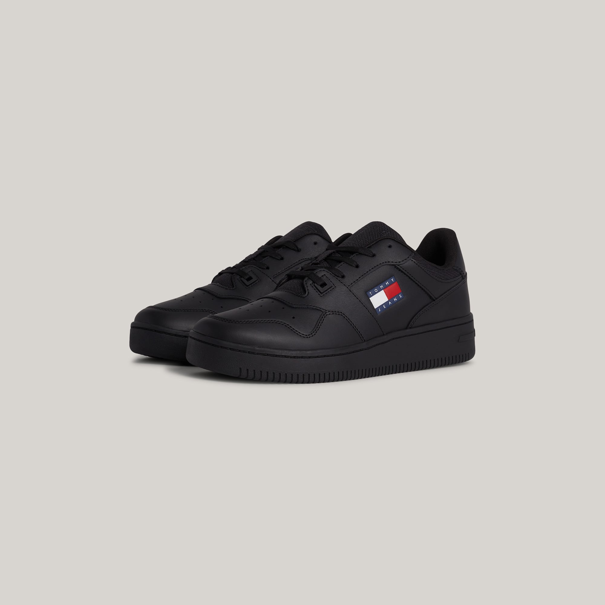 Tommy Jeans Retro Basket Erkek Siyah Sneaker - Görsel 7