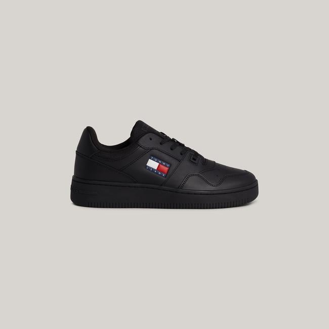  Tommy Jeans Retro Basket Erkek Siyah Sneaker