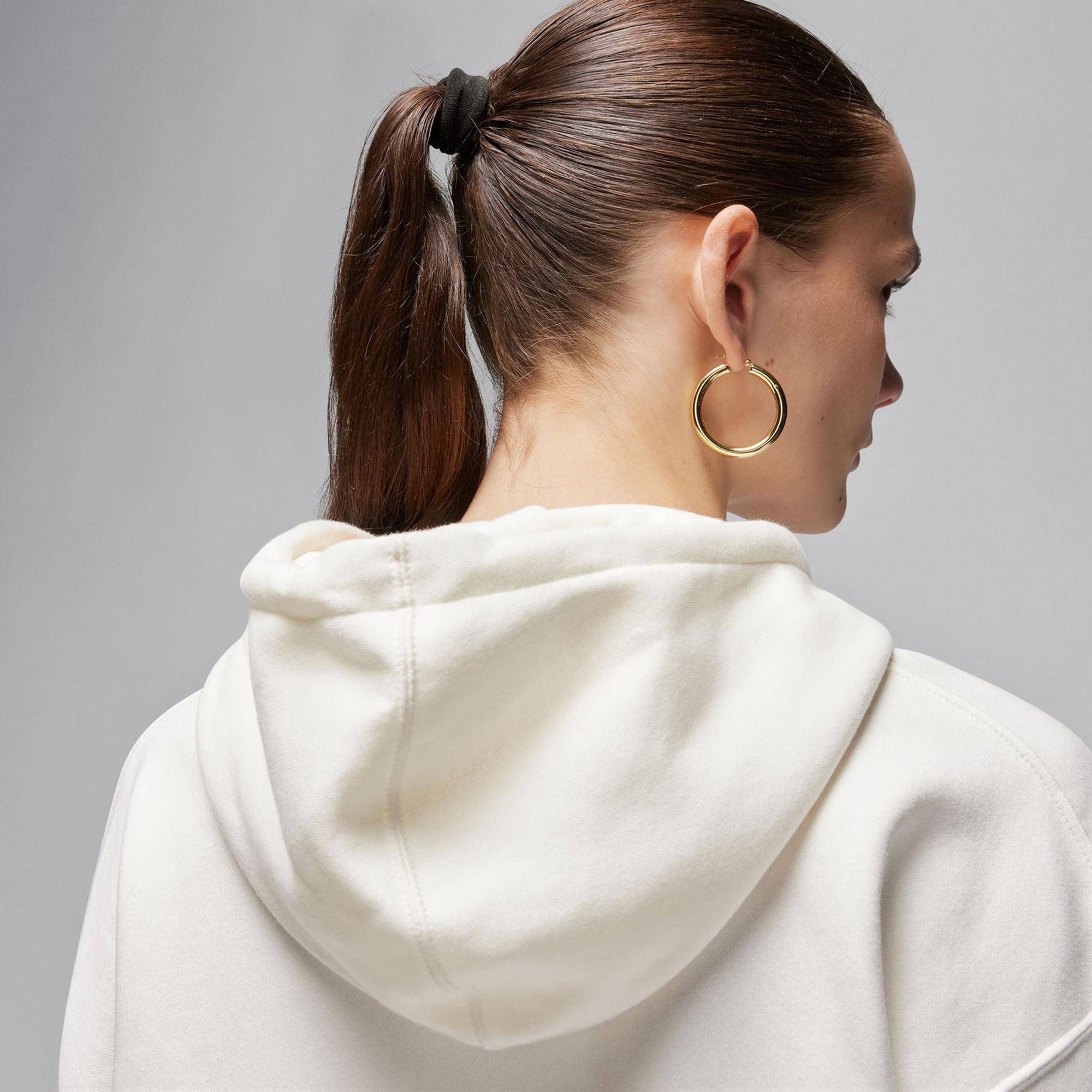 Jordan Brooklyn Fleece Kadın Krem Rengi Sweatshirt