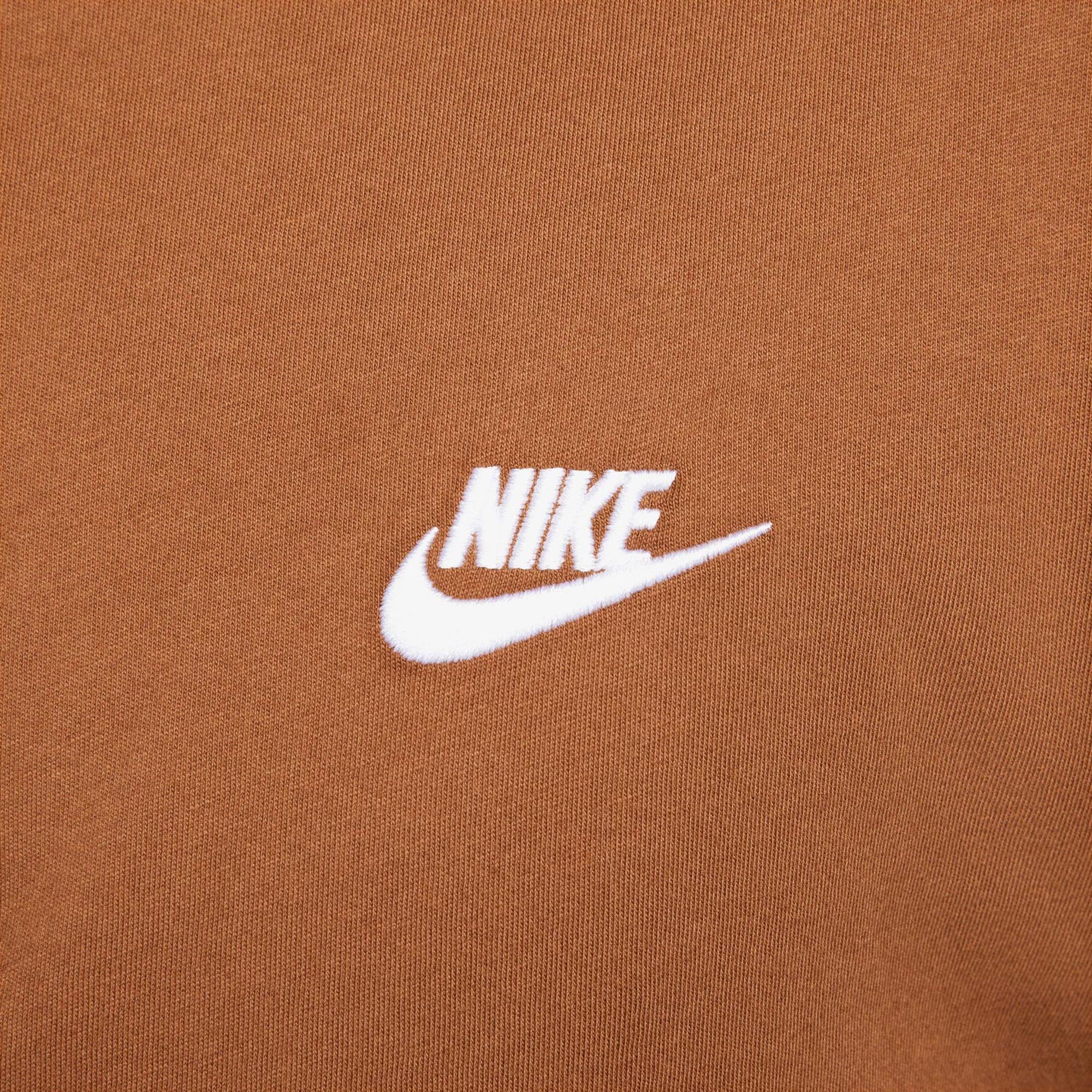 Nike Sportswear Club Erkek Kahverengi T-Shirt