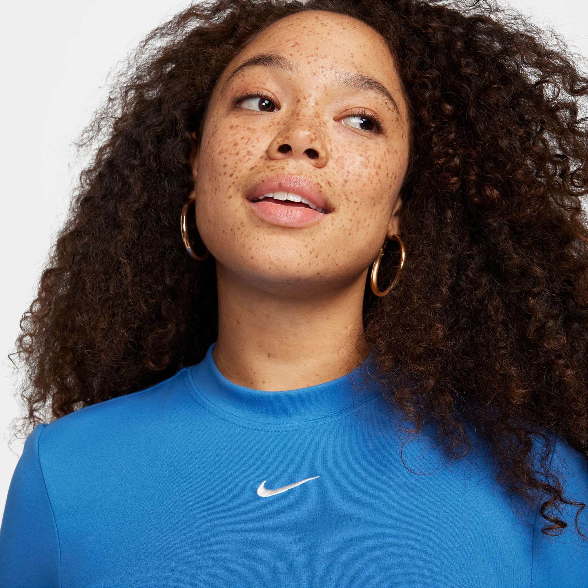 Nike Sportswear Essential Kadın Mavi Elbise