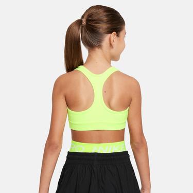  Nike Dri-Fit Swoosh Çocuk Sarı Bra