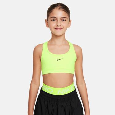  Nike Dri-Fit Swoosh Çocuk Sarı Bra