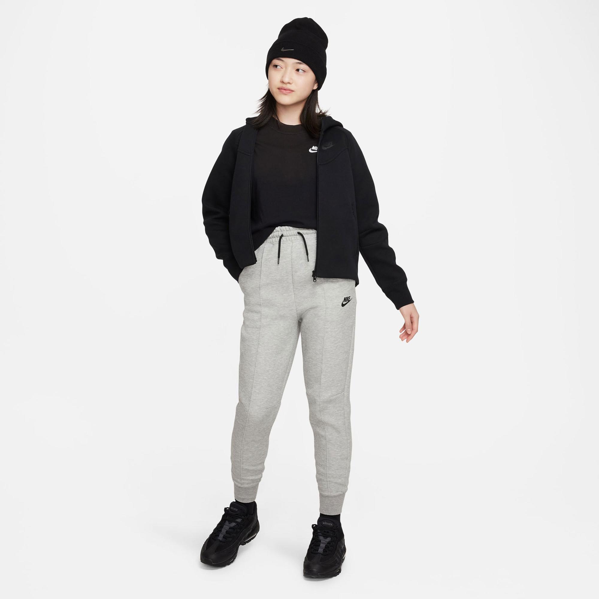 Nike Sportswear Tech Fleece Çocuk Siyah Sweatshirt