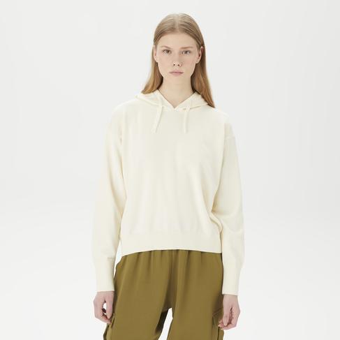  Nautica Kadın Beyaz Relaxed Fit Triko