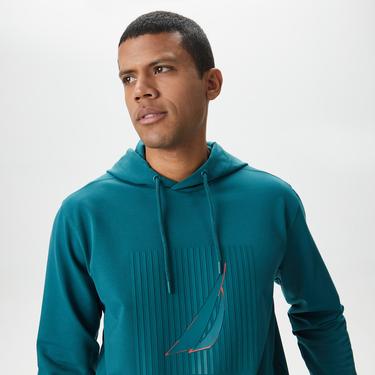 Nautica Erkek Yeşil Standart Fit Sweatshirt