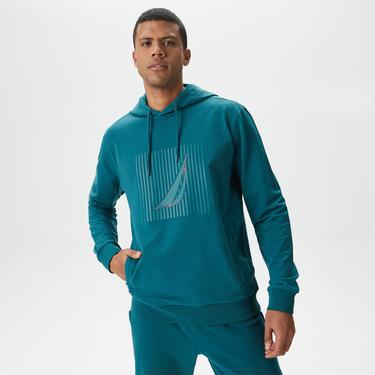  Nautica Erkek Yeşil Standart Fit Sweatshirt