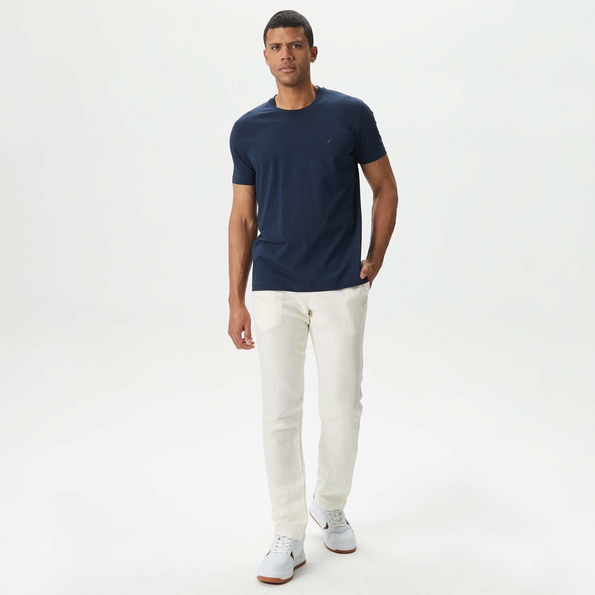 Nautica Erkek Lacivert Standart Fit T-Shirt