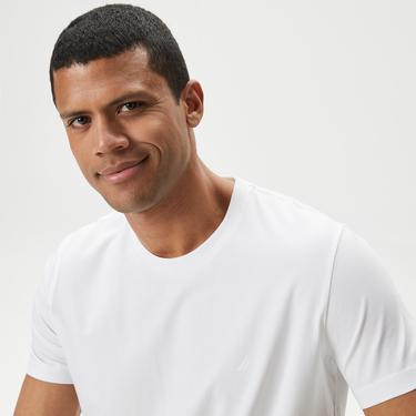  Nautica Erkek Beyaz Standart Fit T-Shirt