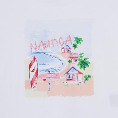  Nautica Kız Çocuk Beyaz Relaxed Fit T-Shirt